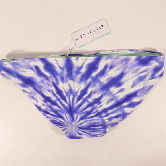 NWT Seafolly X Revolve Beach Break Ruched Retro Hipster Swim Bottoms - Picture 4 of 8